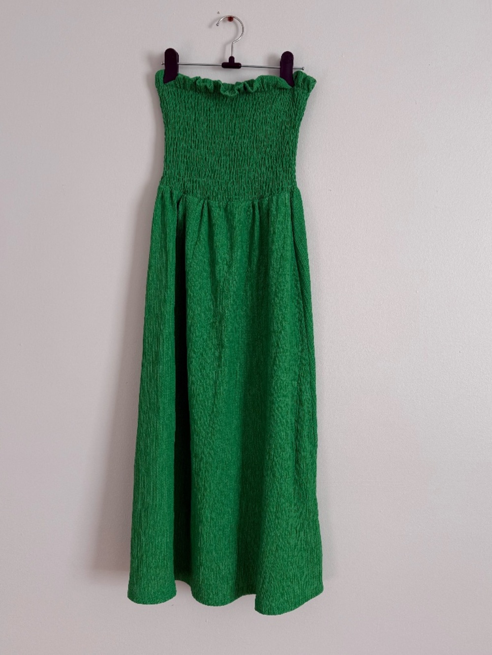 H&M Green Midi Smock Dress | Beach | Size XS